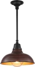 Jonathan Y Jasper 12.25 In. 1-LIGHT Black Farmhouse Industrial Iron Led Pendant. Fixed Price $64.95.