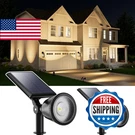 Falove 2 Pack Outdoor Solar Powered Spot Lights Waterproof Bright Led. Fixed Price $53.74.