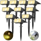 Katipeal Solar Spot Lights OUTDOOR,10 PACK/56 Led For Yard Wat.... Fixed Price $154.22.