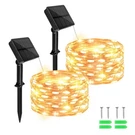 Cshare Solar Fairy Lights Outdoor WATERPROOF,16.4FT 50LED 16.4FT, Warm White. Fixed Price $18.99.