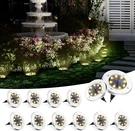 Solar Ground Lights, 12 Pack Outdoor Waterproof, 8 Led Pow.... Fixed Price $46.95.