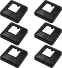 6PCS Flange Base Shoe For Railings 2"X 2"/50MM Post,deck Black Plastic. Fixed Price $21.05.
