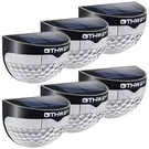 Othway Solar Fence Post Lights Wall Mount Decorative Deck Lighting (black, 6 Pac. Fixed Price $48.49.