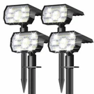 Nymphy Solar Lights Outdoor Waterproof IP68, 56 Led 3 4 Pack, Cool White. Fixed Price $55.87.