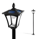 Home Zone Solar Light Pole Lamp 65" Decorative Outdoor ELI0993V Black. Fixed Price $65.63.
