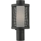 Livex Nottingham 15" Light Post Top Lantern, Black/black Mesh/opal 20684-14. Fixed Price $299.96.