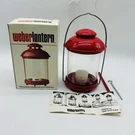 Weber Lars Red Outdoor Candle Lantern Rainproof Vintage Lamp Excellent Condition. Fixed Price $30.00.