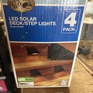 Hampton Bay Led Deck/step Lights*solar*bronze FINISH*4 Pack*free Shipping. Fixed Price $15.00.