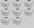Iglow 8 Pack White Outdoor Garden 5 X Solar Led Post Deck Cap Square Fence.... Fixed Price $80.00.