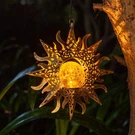 Solar Lights Outdoor Garden Hanging Lanterns Decoration Metal Sunflower.... Fixed Price $34.32.