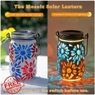 Starsoul 2PK Solar Lanterns Outdoor Mosaic Glass Waterproof Hanging Decor. Fixed Price $55.99.