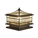 All Copper Steel Glass Outdoor Post Lights, Waterproof(wiring E26 Base, 10X10IN). Fixed Price $162.00.