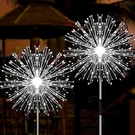 Jjgoo Solar Firework Lights, Pack 120 Leds Lighting Modes Garden. Fixed Price $19.29.