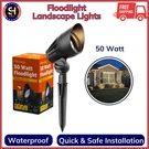 Malibu 50 Watt Floodlight Landscape Lights Outdoor Spotlight Waterproof Path. Fixed Price $37.47.