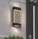 Artika Essence Glow Box 1-LIGHT Black Bubble Glass Led Exterior Wall Sconce. Fixed Price $46.99.
