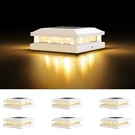 Brightever 4X4 Solar Post Cap Lights Outdoor, Waterproof 16LEDS, Pack -white. Fixed Price $43.63.