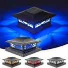 Volisun Solar Post Cap Light Outdoor Waterproof: Rgb Color 4 Pack, Black. Fixed Price $57.19.