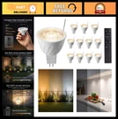 Tunable White MR16 Led Bulbs 2700K-6500K, Dimmable 5W, 450 Lumens, 12V GU5.3,. Fixed Price $107.99.