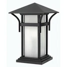 Hinkley Lighting Harbor 1 Pier Mount, Satin Black/etched Seed 2576SK-LV. Fixed Price $594.00.