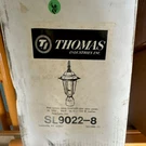 Thomas Industries SL9022-8 Outdoor Post Light White Finish Glass 16" X 8". Fixed Price $20.00.
