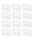 Cloudy Bay 3CCT Led Step Light 12 Pack Dimmable Indoor Outdoor White 3W. Fixed Price $59.99.
