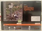 Portfolio Landscape 6 Pc Solar Path & Flood Light Kit. 5 Lumens Color Black. Fixed Price $29.99.