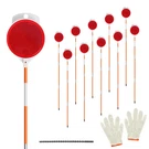 Ahkunmt 10PCS Reflective Driveway MARKERS48IN For On Poles. Fixed Price $37.04.