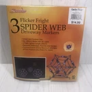 Sienna 3 Flicker Fright Spider Web Driveway Markers Halloween Decorations. Fixed Price $10.80.