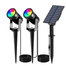 T-sunus Rgb Solar Lights Christmas, Metal Color Changing Landscape. Fixed Price $43.18.