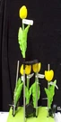 Tulip Solar Garden Stake Yellow 28" New Evergreen. Fixed Price $10.00.