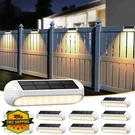 Ahaorigin Solar Fence Lights 10 Pack Multi-color Warm White Waterproof. Fixed Price $74.99.