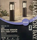 Hampton Bay Motion Sensor Solar Bollard Style Led Pathway Lights 1006 683 232. Fixed Price $25.48.