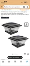 Huyieno Solar Led Cap Lights Outdoor Black 2 Pack For 4X4 Posts Two Modes. Fixed Price $39.97.