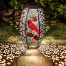 Larekook Cardinal Solar Lantern Outdoor WATERPROOF,13" Large Metal Hanging Ch.... Fixed Price $54.92.