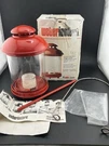 Weber Lars Red Outdoor Candle Lantern Rainproof Vintage Lamp Excellent Condition. Fixed Price $21.99.