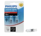 Philips Halogen T3 Landscape Lighting 10W G4 Base 12 Volt Pack X Bulbs. Fixed Price $10.00.