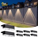 8 Pack Solar Fence Lights Outdoor, Railing Powered, IP65 Waterproof. Fixed Price $33.72.