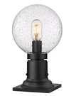 Z-lite 599PHM-533PM Laurent 14" Tall Pier Mount Post Light Black. Fixed Price $212.00.