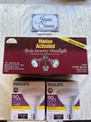 Defiant Bronze Motion Security Light 180 Wide, Dual Lamp And Led Bulbs T453A. Fixed Price $35.00.