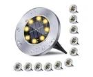 Rayolon Solar Ground Lights, Waterproof Garden Upgraded Outdoor. Fixed Price $28.99.