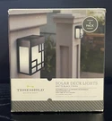 Threshold Solar Led Deck Lights 2 Packs 4.5"X 3.5"X Matte Black Finished-new!. Fixed Price $30.95.