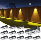 Jofios Solar Fence Lights 50 Lumens Outdoor Black. Fixed Price $111.48.