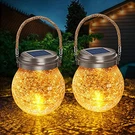Dbf Solar Lanterns Outdoor 2 Pack - Waterproof Hanging Lights With Warm Amber &. Fixed Price $56.99.