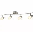 Hampton Bay 4-LIGHT Brushed Nickel Led Track Lighting Kit 1001 715 211. Fixed Price $29.99.