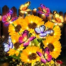 Solar Garden Lights Outdoor, 3 Pack Sunflower With Butterflies, Wat. Fixed Price $72.99.