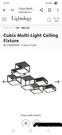 Sonneman 24Z0007K Cubix 7- Light Led Surface Mount Chandelier $15K Retail. Fixed Price $1500.00.