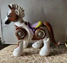 Tekno The Robotic Pony Vtg Works Lights Sound Walks With Remote. Fixed Price $29.99.