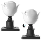 Lightdot Outdoor Lamp Post Fixture Dusk To Black FLOWER-2PACK. Fixed Price $131.77.