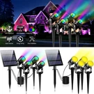 4 In 1 Solar Led Spotlights Landscape For Outdoor Garden Security Pathway. Fixed Price $54.99.