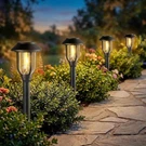 Solar Pathway Outdoor 8 Pack, Warm White Lights, Waterproof En. Fixed Price $59.49.